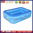 Children Square Swimming Pool Kids Bathing Tub Inflatable Outdoor Water Play