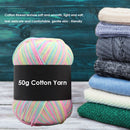 Gradient Color Milk Cotton Yarn Scarf Sweater Crochet Knitting Yarn (K) Newly