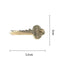 Women Cute Geometric Key Scissors Alloy Hair Clip Wrench Headwear Metal Hairpin