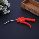 Red Plastic Handle Angled Nozzle Air Duster Blow Gun Pneumatic Tool (Short)
