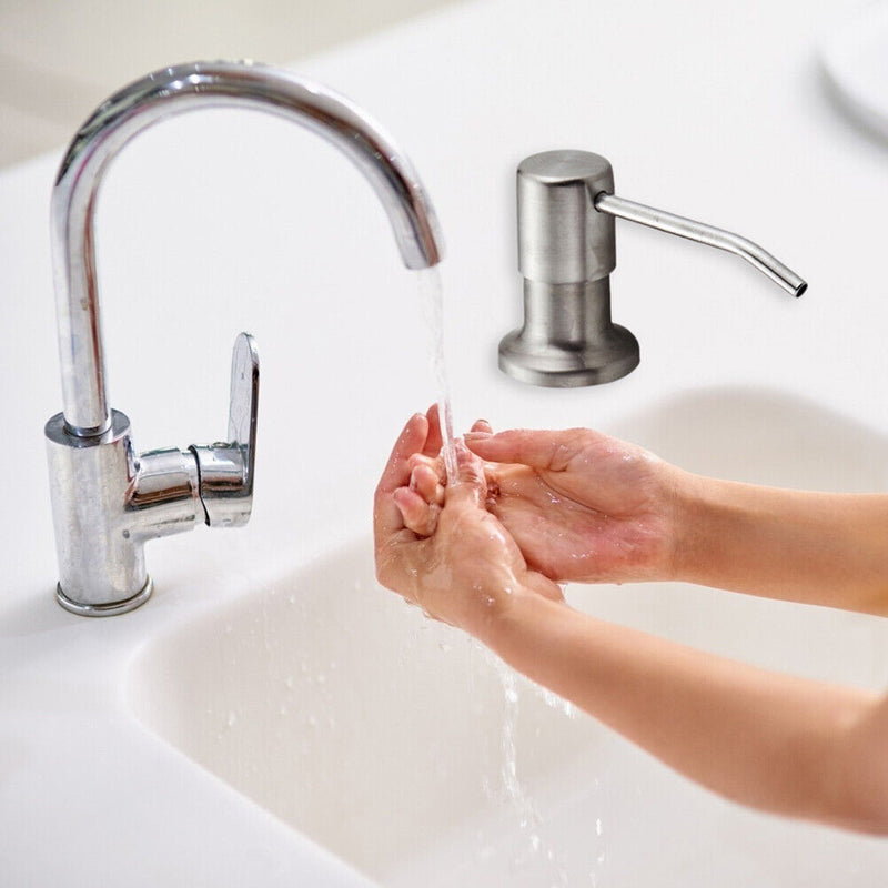 Stainless Steel Soap Dispenser Extension Tube Kit for Kitchen Sink Pump Newly