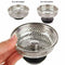 Kitchen Waste Steel Sink Strainer Plug Drain Stopper Basket N8B0 Q0Y3 Z2P1