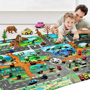 Kids Baby Play Mat Pad Dinosaur Traffic Kids Chidren Climbing Game Floor Ca