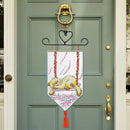 Christmas Banner Pendant 14CT Stamped DIY Cross Stitch Needlework (004) Newly