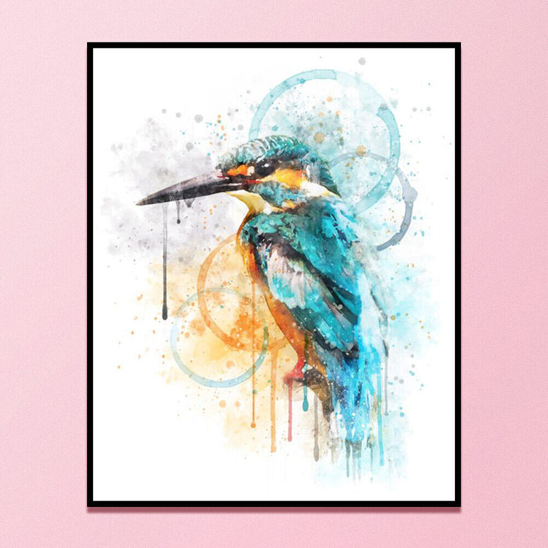 11CT Full Embroidery Bird Cotton Print Cross Stitch Home Living Room Decorati