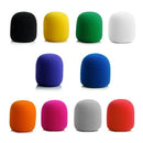 10pcs Microphone Windscreen Sponge Cover Mic Foam Protective Caps (Black)
