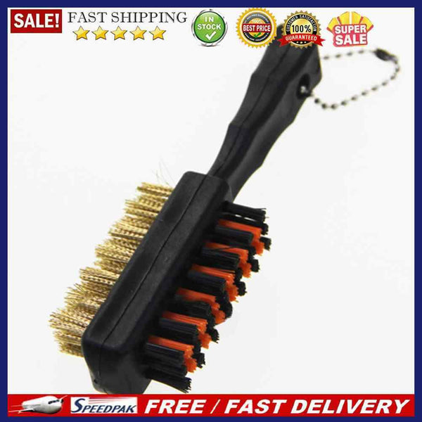 Dual Sided Portable Golf Club Hanging Cleaner Brush Golf Putter Clean Tool