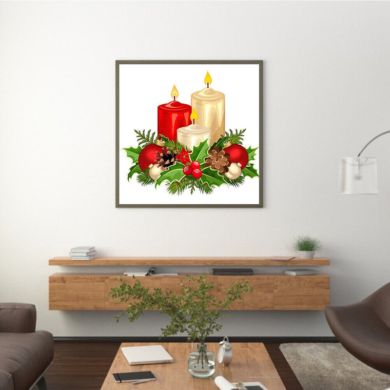 Oil Paint By Numbers Candle Frameless Picture Craft Kit Home Living Room De