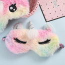 Fashion Big Eyes Nap Eye Cover Blindfolds Cute Plush Sleeping Eyepatch Kids Gift