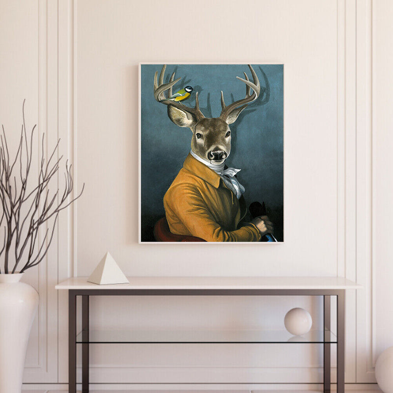 Mr Elk Oil Paint By Numbers Kit DIY Acrylic Painting on Canvas Frameless