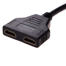 1080P HDMI-compatible Port Male to 2 Female 1 In2 Out Splitter Cable Adapte