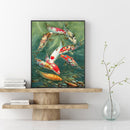 5D Kit DIY koi Round Diamond Painting Mosaic Rhinestone Picture