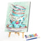 Tea Cup Drawing Frameless DIY Oil Paint by Numbers Canvas Home Decoration