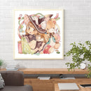 Partial Cross Stitch Witch Sewing Kit 3 Beach Stamped Artwork Gift Home Decor