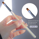 Nail Brush Manicure Gel Brush Transparent Aurora Macaron for Nail Art (C)