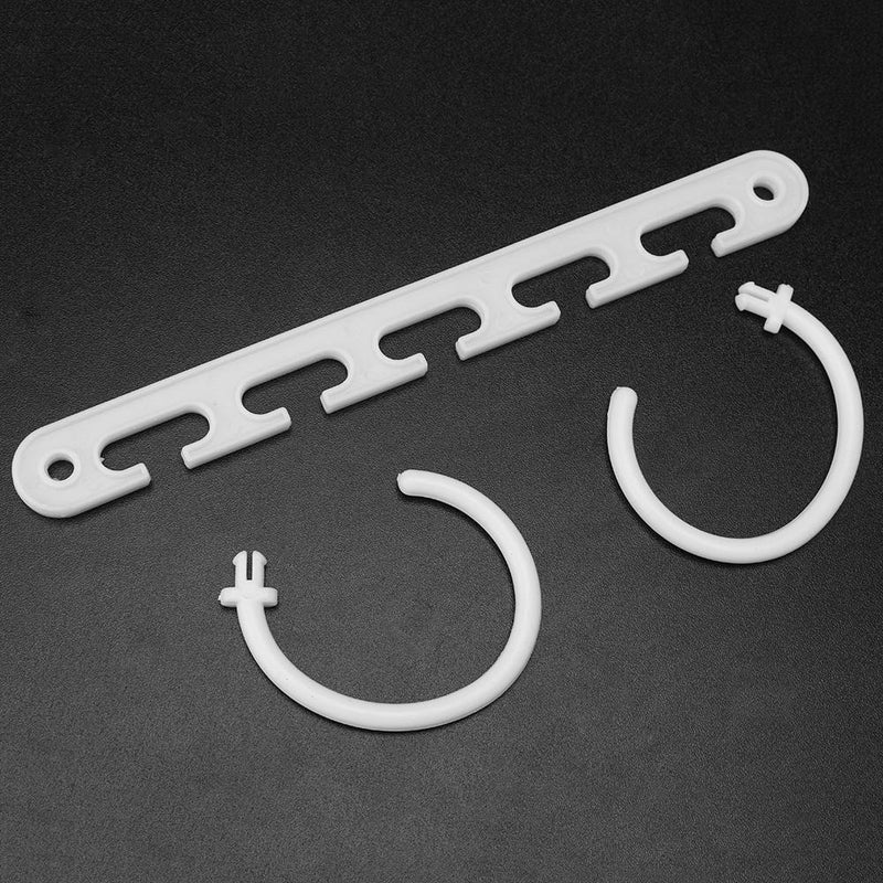 8pcs/set Clothes Hangers Rack Wardrobes Closet Clothing Hook Space Saver