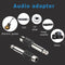 2pcs 6.5mm to RCA Male to Female Jack Plug Audio Video Converters Adapters Newly