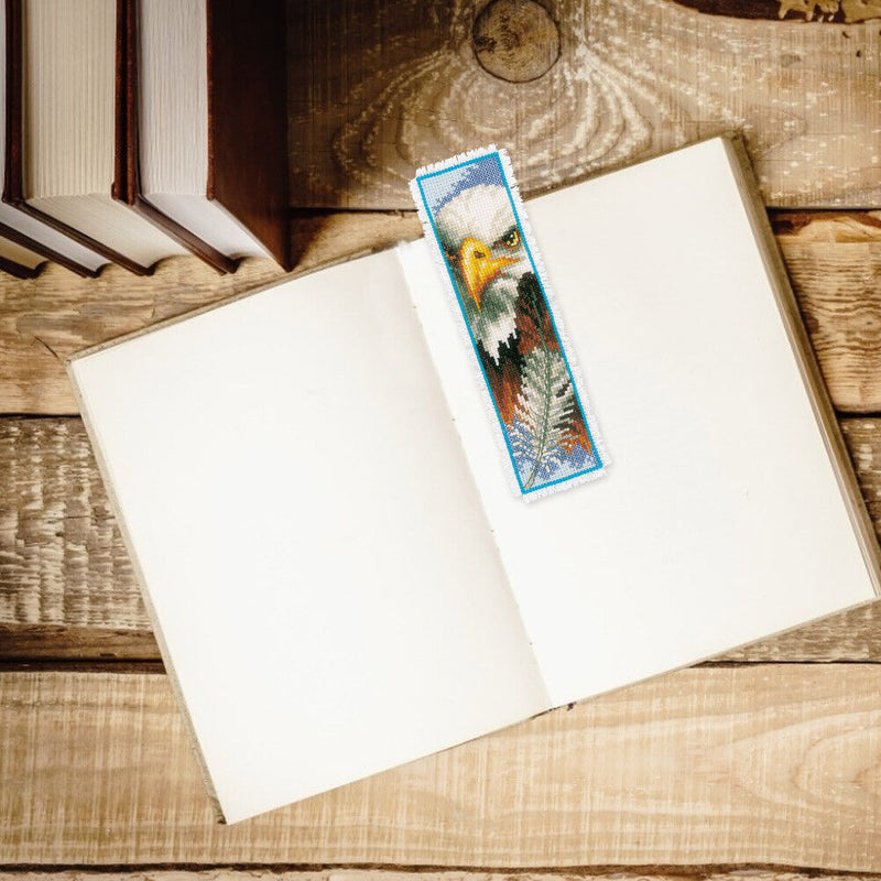 2pcs Animal 2-Strand 14CT Counted Cross Stitch Bookmarks (Eagle-XJL027) Newly