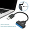 Hard Disk Cable USB 3.0 to SATA Adapter 22pin Connector for 2.5" SSD HDD Drive#