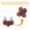 Bus Bar Terminal Block Heavy Duty Dual M6 Power Distribution Stud (Red)
