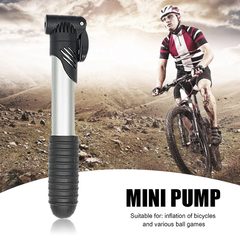 Bicycle Air Pump Mini Portable Aluminum Alloy Bike Cycling Tire Inflator Newly