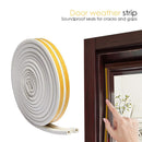 5pc Self-adhesive Soundproofing Anti Collision Windows Seal Strip (5m White