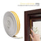 5pc Self-adhesive Soundproofing Anti Collision Windows Seal Strip (5m White
