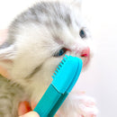 Pet Cat Eye Comb Brush Tear Stain Remover Grooming Eye Wipe Cleaner (Blue)