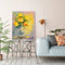 Oil Paint By Numbers Flowers in Vase on Canvas Digital Paint Wall Art Handicraft