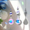2pcs Prism Hanging Drop Window Crystals Rainbow Catcher Wind Chime Car Ornament