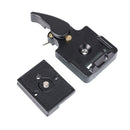 323 Quick Release Plate Clamp Adapter for Manfrotto 200PL-14 Camera Tripod