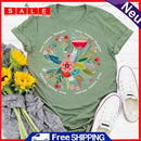 Flower T-Shirt Bohemian Style Shirt Tee -02631