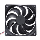 YD-1212025SH DC12V Cooler Fan 118x118x24mm 9 Blades Computer PC Fan