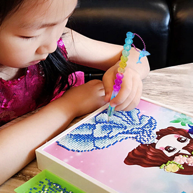 5D Diamond Painting Embroidery Colorful Point Drill Pen for DIY Mosaic Craft