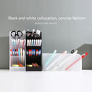 #A Transparent Desktop Pen Holder Multi-functional Pencil Makeup Brush Storage B