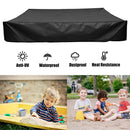 Waterproof Dust Cover Anti UV Sandbox Sandpit Shelter (Black 150x150cm)