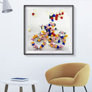 Cycling Flower Girl Partial Special Shape Crystall Drill Diamond Painting