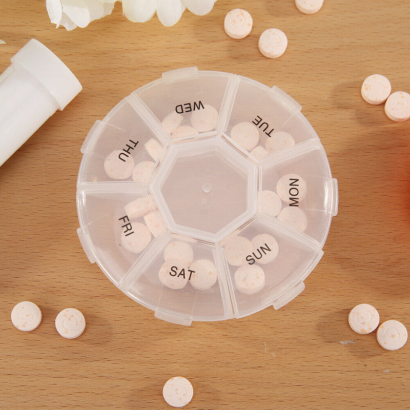 7 Grids 7 Days Weekly Pill Box Container Medicine Tablet Dispenser Splitter