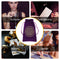 Constellation Star Moon Tarot Game Card Storage Bag (Purple Flower of Life)