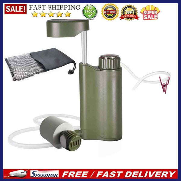 Portable Outdoor Water Filter Survival Water Purifier for Camping Hiking Travel
