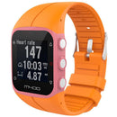 Silicone Watch Band Bracelet Strap for Polar M400 M430 Watch(Orange L)