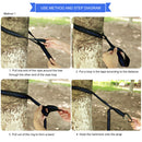 2pcs Hammock Tree Straps Outdoor Camping Hanging Swing Rope for Backyard Garden