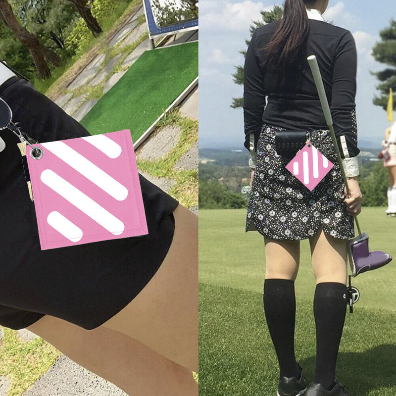 Portable Double-Sided Golf Club Wiping Towel Golf Cleaning Bag Golf Accessori