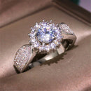 Big Diamond Ring Engagement Rings Diamond Ring for Women White Stone Ring