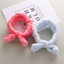 Turban Head Wraps Women Bow Hair Band Coral Fleece Makeup Headbands Wash Face