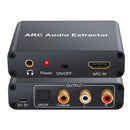 Channel HDTV HDMI-compatible ARC Audio Extractor Converter Digital to Analog