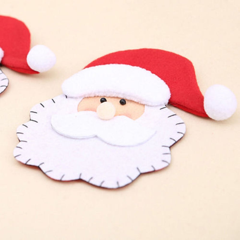 Dinnerware Cover Tableware Decoration Gift Bag Santa Claus Christmas Folk Bag