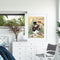 DIY Acrylic Drawing Oil Paint by Numbers Christmas Snowman Picture Home Dec
