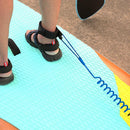 10ft Coiled SUP Leash Stand Up Paddle Board Surfboard Leash Leg Rope (Blue)