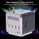 TD-V26 Mini 1.0 inch Radio FM Digital Portable Speakers w/FM Radio Receiver Supp